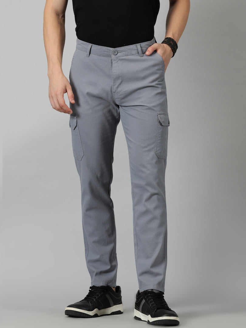 Regular Fit Cargo trousers - Dark grey - Men | H&M IN