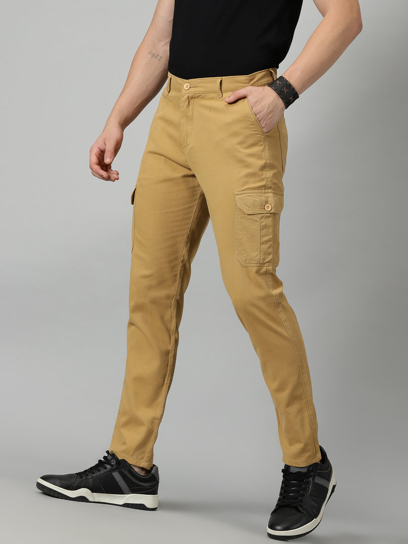Mens Fashion Slim Fit Military Pocket Pants Outdoor Cargo Trousers Workwear  Pant | eBay