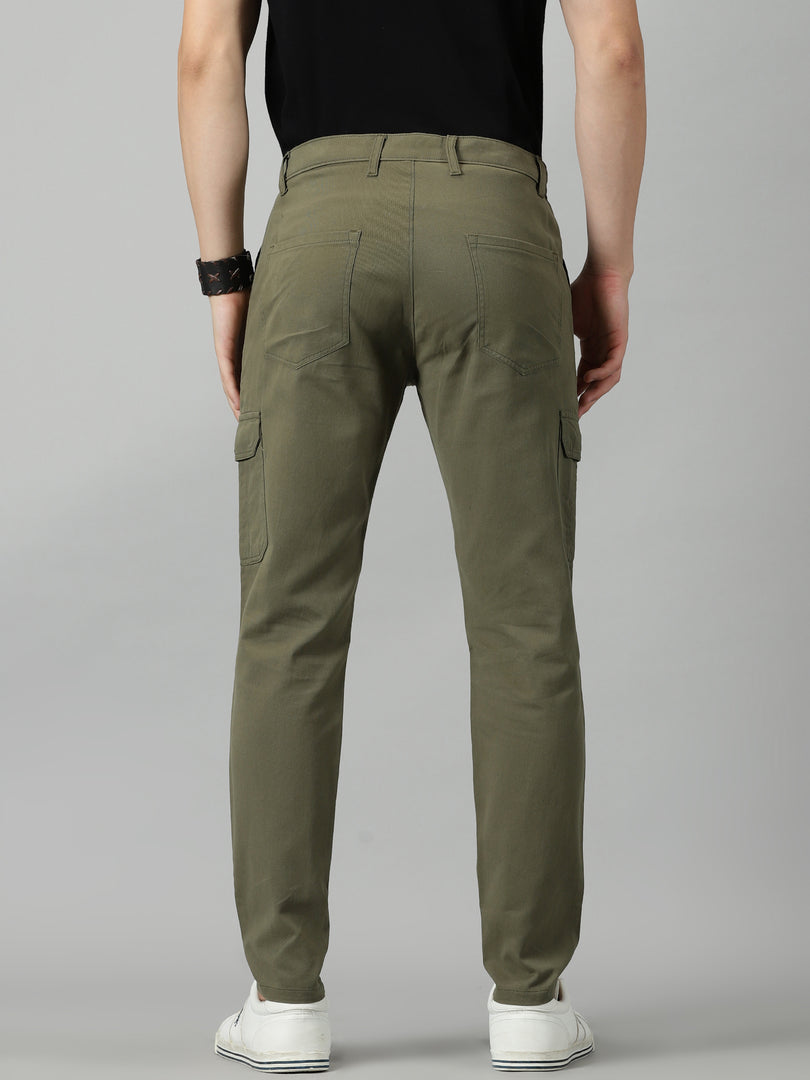 Buy Olive Green Fusion Fit Mens Cotton Trouser Online | Tistabene -  Tistabene