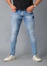 Load image into Gallery viewer, MEN&#39;S BLUE ANKLE LENTH CASUAL DENIM
