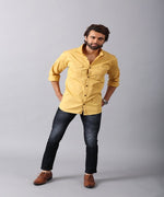 Load image into Gallery viewer, MEN&#39;S MUSTARD DOUBLE POCKET SHIRT
