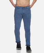 Load image into Gallery viewer, Light Blue Regular Fit Denim Jeans For Men&#39;s
