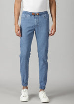 Load image into Gallery viewer, Light Blue Denim Stylish Jogger For&#39;s Men

