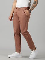 Load image into Gallery viewer, Rust Cotton Trouser For Men&#39;s
