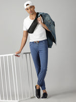 Load image into Gallery viewer, Mid Blue Denim Stylish Jogger For&#39;s Men
